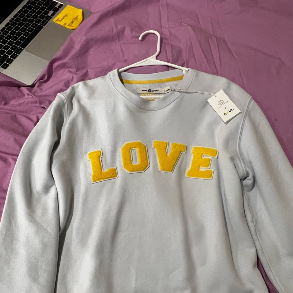 SoulCycle x Tory Burch “Tory sport” sweatshirt
